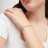 Thumbnail Image 2 of 1/4 CT. T.W. Diamond Sideways Infinity Station Line Bracelet in 10K Gold - 7.5"