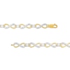 Thumbnail Image 3 of 1/4 CT. T.W. Diamond Sideways Infinity Station Line Bracelet in 10K Gold - 7.5"