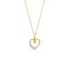 Thumbnail Image 1 of Swiss Blue Topaz Knotted Heart Pendant in 10K Gold