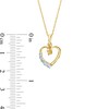 Thumbnail Image 3 of Swiss Blue Topaz Knotted Heart Pendant in 10K Gold