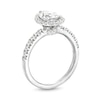 Thumbnail Image 3 of 2 CT. T.W. Certified Pear-Shaped Lab-Grown Diamond Frame Engagement Ring in 14K White Gold (F/VS2)