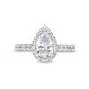 Thumbnail Image 4 of 2 CT. T.W. Certified Pear-Shaped Lab-Grown Diamond Frame Engagement Ring in 14K White Gold (F/VS2)