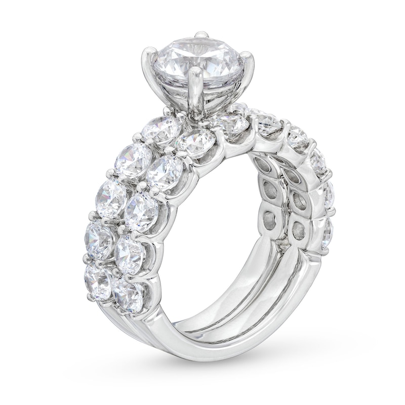 Main Image 3 of 6 CT. T.W. Certified Lab-Grown Diamond Bridal Set in 14K White Gold (F/VS2)