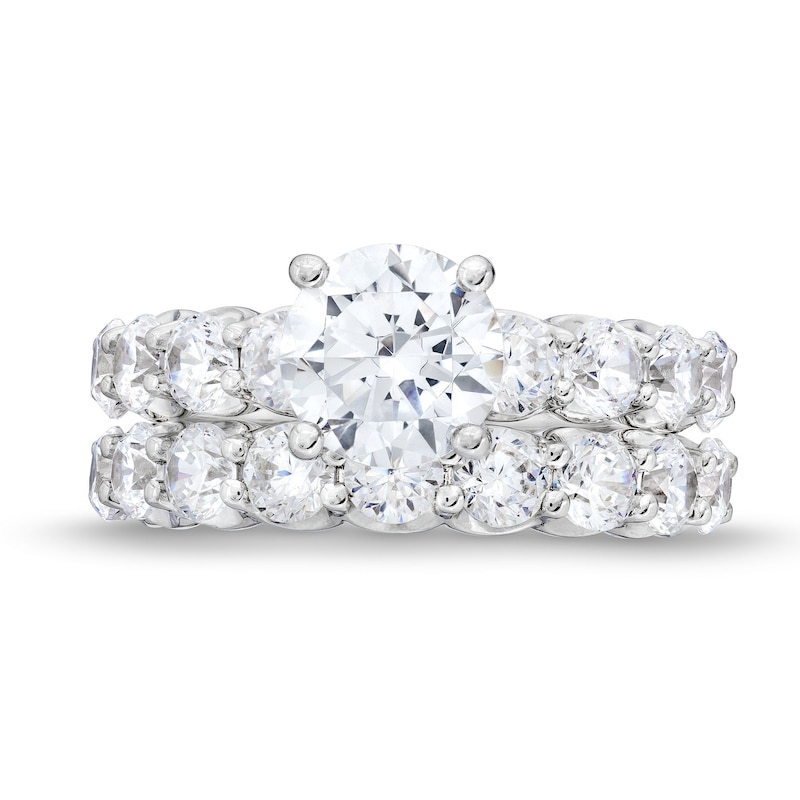 Main Image 4 of 6 CT. T.W. Certified Lab-Grown Diamond Bridal Set in 14K White Gold (F/VS2)