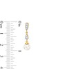 Thumbnail Image 3 of Cultured Freshwater Pearl and 1/15 CT. T.W. Diamond Pendant, Ring and Earrings in Sterling Silver with 10K Gold Plate
