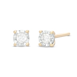 1/8 CT. T.W. Diamond Solitaire Stud Earrings in 10K Gold (I/I3)