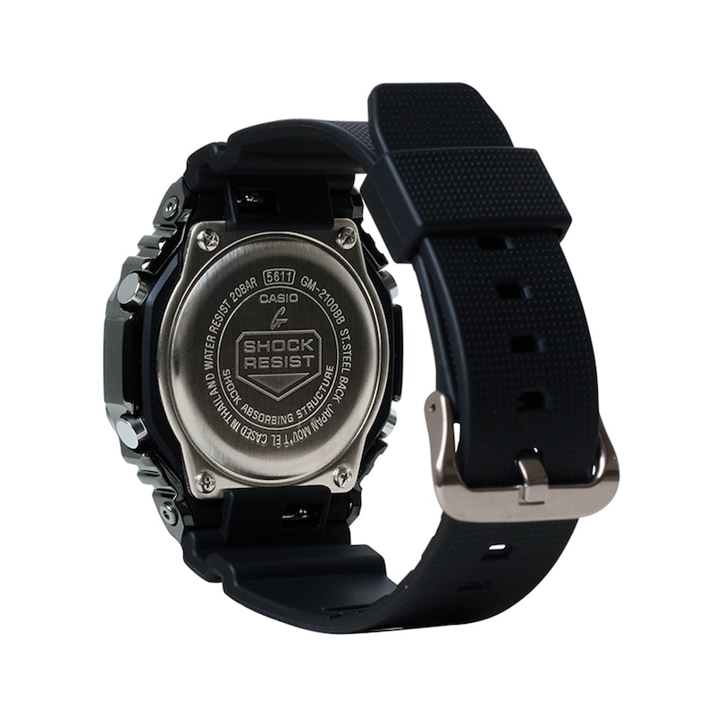 Main Image 2 of Men's Casio G-Shock Classic Black Resin Strap Watch with Black Dial (Model: GM2100BB-1A)