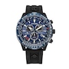 Thumbnail Image 1 of Men's Citizen Eco-Drive® Promaster Air Two-Tone IP Chronograph Strap Watch with Blue Dial (Model: CB5006-02L)