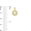 Thumbnail Image 5 of Lab-Created Opal and Lab-Created Sapphire Ornate Pendant, Ring and Earrings Set in Sterling Silver with 10K Gold Plate