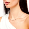 Thumbnail Image 2 of 5.0-8.5mm Akoya Cultured Pearl and Brilliance Bead Spacer Necklace in 14K Gold