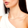 Thumbnail Image 1 of 5.0-8.5mm Cultured Akoya Pearl and Brilliance Bead Spacer Necklace in 14K Gold