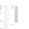 Thumbnail Image 3 of 5/8 CT. T.W. Princess-Shaped Multi-Diamond Five Stone Hoop Earrings in 10K White Gold