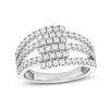 Thumbnail Image 1 of 1 CT. T.W. Diamond Multi-Row Overlap Ring in 10K White Gold