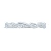Thumbnail Image 4 of 1/8 CT. T.W. Marquise Multi-Diamond Slanted Wavy Stackable Band in 10K White Gold
