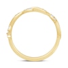 Thumbnail Image 3 of 1/8 CT. T.W. Marquise Multi-Diamond Slanted Wavy Stackable Band in 10K Gold