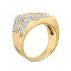 Thumbnail Image 3 of 2 CT. T.W. Diamond Squared Nugget Ring in 10K Gold