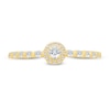Thumbnail Image 4 of 1/4 CT. T.W. Diamond Frame Cascading Shank Promise Ring in 10K Gold