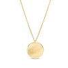 Thumbnail Image 1 of Polished Disc Pendant in 10K Gold
