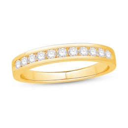 3/8 CT. T.W. Diamond Channel Anniversary Band in 10K Gold