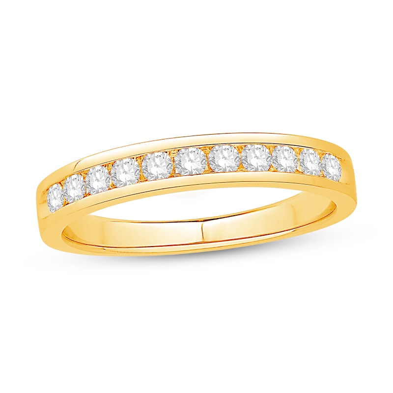 Main Image 1 of 3/8 CT. T.W. Diamond Channel Anniversary Band in 10K Gold