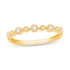 1/10 CT. T.W. Diamond Bezel-Set Bubble Stackable Anniversary Band In 10K Gold