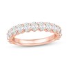 Thumbnail Image 1 of 1-1/4 CT. T.W. Certified Oval Diamond Anniversary Band in 14K Rose Gold (I/SI2)