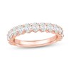 1-1/4 CT. T.W. Certified Oval Diamond Anniversary Band In 14K Rose Gold (I/SI2)