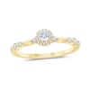 Thumbnail Image 0 of 1/3 CT. T.W. Diamond Frame Station Engagement Ring in 10K Gold (I/I3)