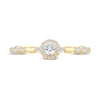 Thumbnail Image 3 of 1/3 CT. T.W. Diamond Frame Station Engagement Ring in 10K Gold (I/I3)