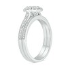 Thumbnail Image 3 of 1/5 CT. T.W. Multi-Diamond Alternating Frame Bridal Set in Sterling Silver