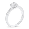 Thumbnail Image 2 of 1/4 CT. T.W. Diamond Cushion Frame Engagement Ring in 10K White Gold (I/I2)