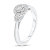 Thumbnail Image 1 of 3/8 CT. T.W. Diamond Frame Double Collar Engagement Ring in 10K White Gold (I/I2)