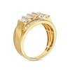 Thumbnail Image 3 of 1 CT. T.W. Baguette Diamond Multi-Row Dome Ring in 10K Gold