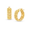 Thumbnail Image 1 of 14.0mm Nugget Hoop Earrings in 14K Gold
