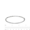 Thumbnail Image 3 of Oro Diamante™ Diamond-Cut Bangle in Hollow 14K White Gold