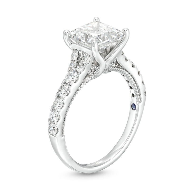 Main Image 3 of Vera Wang Love Collection 2-1/2 CT. T.W. Princess-Cut Certified Lab-Grown Diamond Engagement Ring in 14K White Gold (F/VS2)