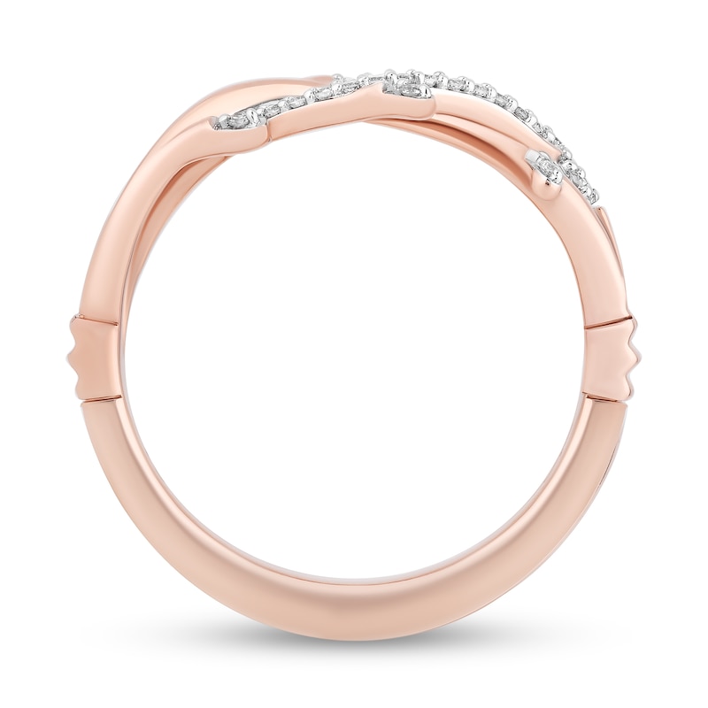 Main Image 3 of Collector's Edition Enchanted Disney The Little Mermaid 1/10 CT. T.W. Diamond Coral Reef Ring in 10K Two-Tone Gold