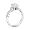Thumbnail Image 3 of Vera Wang Love Collection 1-1/4 CT. T.W. Pear-Shaped Diamond Flower Frame Engagement Ring in 14K White Gold (I/SI2)