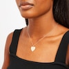 Thumbnail Image 2 of Polished Heart-Shaped Disc Pendant in 10K Gold