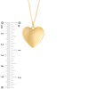 Thumbnail Image 4 of Polished Heart-Shaped Disc Pendant in 10K Gold