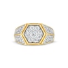 Thumbnail Image 3 of 1-3/4 CT. T.W. Certified Lab-Grown Diamond Signet Ring in 14K Gold (F/SI2)