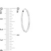 Thumbnail Image 3 of Endless 23.0mm Hoop Earrings in Hollow 14K White Gold