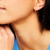 Thumbnail Image 2 of Diamond-Cut Endless 13.0mm Hoop Earrings in Hollow 14K Gold