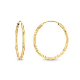 Endless 23.0mm Hoop Earrings in Hollow 14K Gold