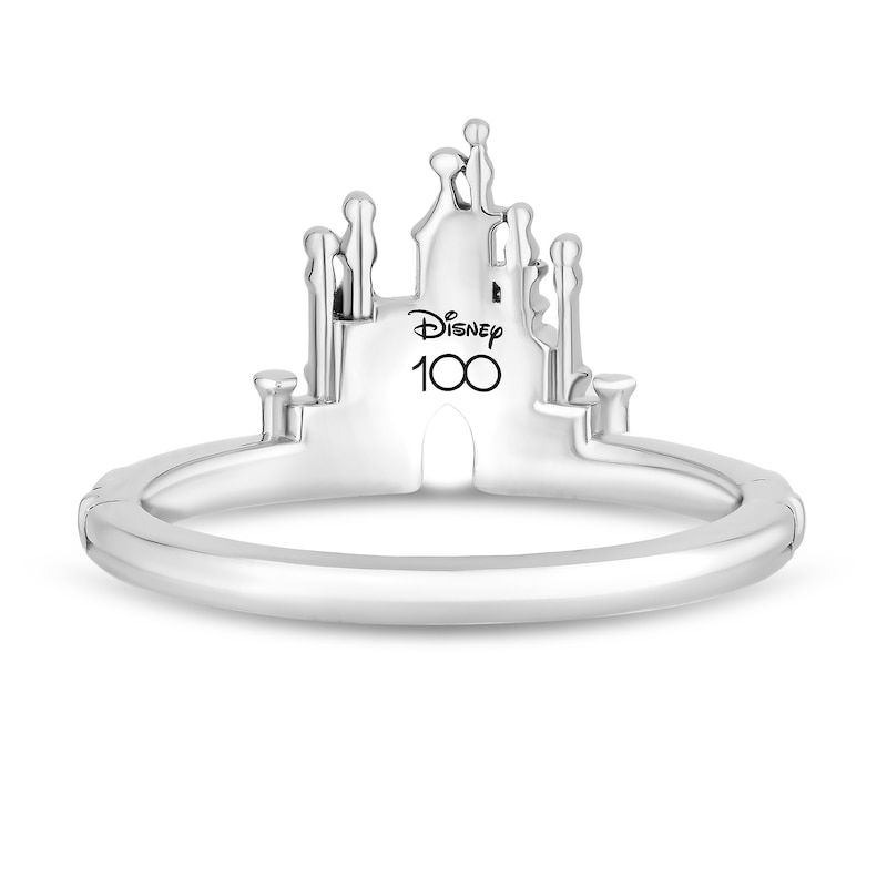 Collector's Edition Enchanted Disney 100th Anniversary 1/5 CT. T.W. Diamond Castle Ring Set in Sterling Silver