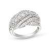 Thumbnail Image 1 of 1-1/2 CT. T.W. Certified Lab-Grown Diamond Rolling Waves Ring in 14K White Gold (F/SI2)