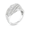 Thumbnail Image 3 of 1-1/2 CT. T.W. Certified Lab-Grown Diamond Rolling Waves Ring in 14K White Gold (F/SI2)
