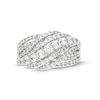 Thumbnail Image 4 of 1-1/2 CT. T.W. Certified Lab-Grown Diamond Rolling Waves Ring in 14K White Gold (F/SI2)