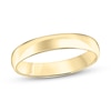 Thumbnail Image 1 of 4.0mm Engravable Low Dome Comfort-Fit Wedding Band in 10K Gold (1 Line)