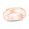 Thumbnail Image 1 of 6.0mm Engravable Low Dome Comfort-Fit Wedding Band in 10K Rose Gold (1 Line)